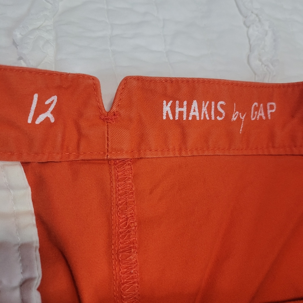 Gap Khakis Cotton Stretch Button Down Mini Skirt … - image 7